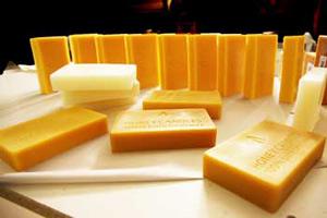 a bunch of beeswax blocks that can be used for do it yourself projects