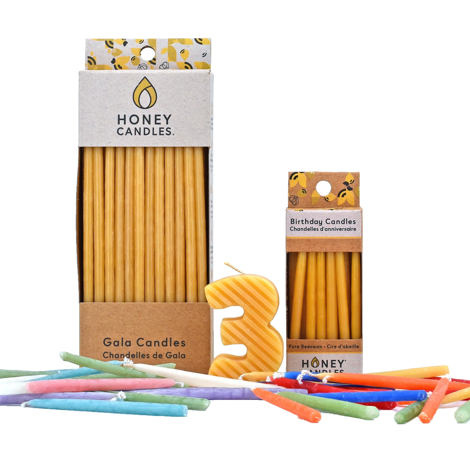 Party & Birthday Beeswax Candles Honey Candles Canada