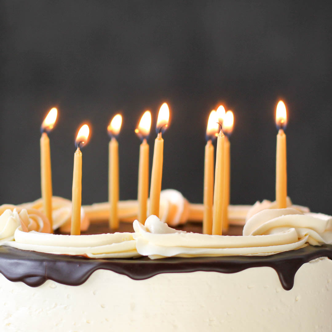 Beeswax Birthday Candles - Natural