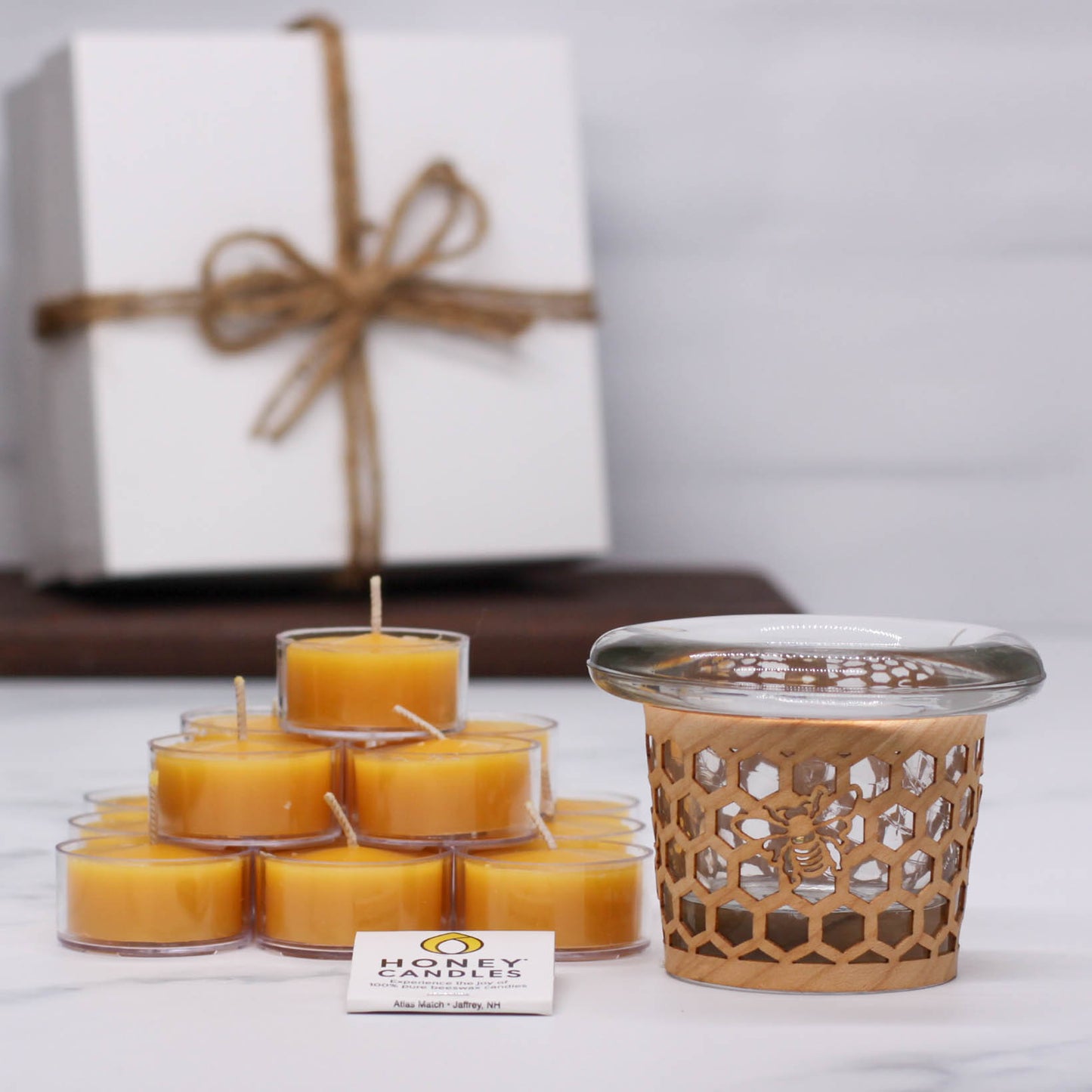 Lantern Cozies x Honey Candles Bee Gift Set