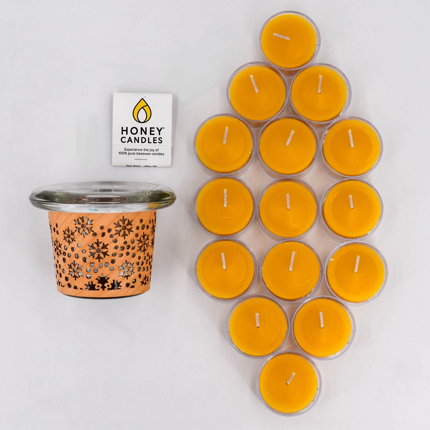 Lantern Cozies x Honey Candles Snowflake Gift Set