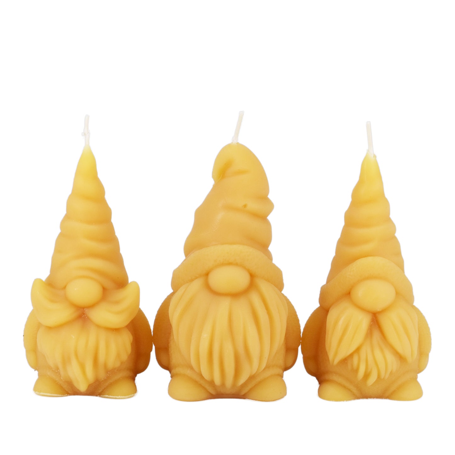 "Buzzle" Natural Beeswax Gnome Candle