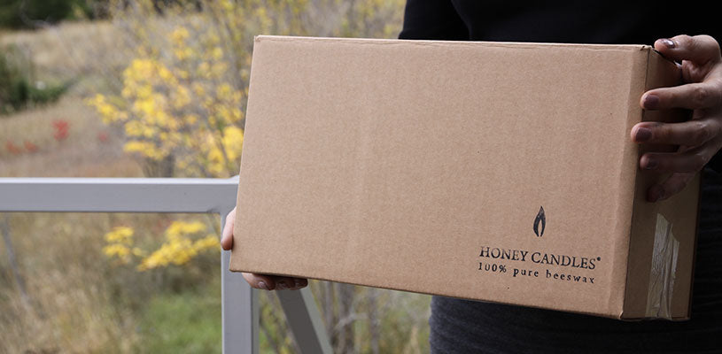 Shipping Honey Candles