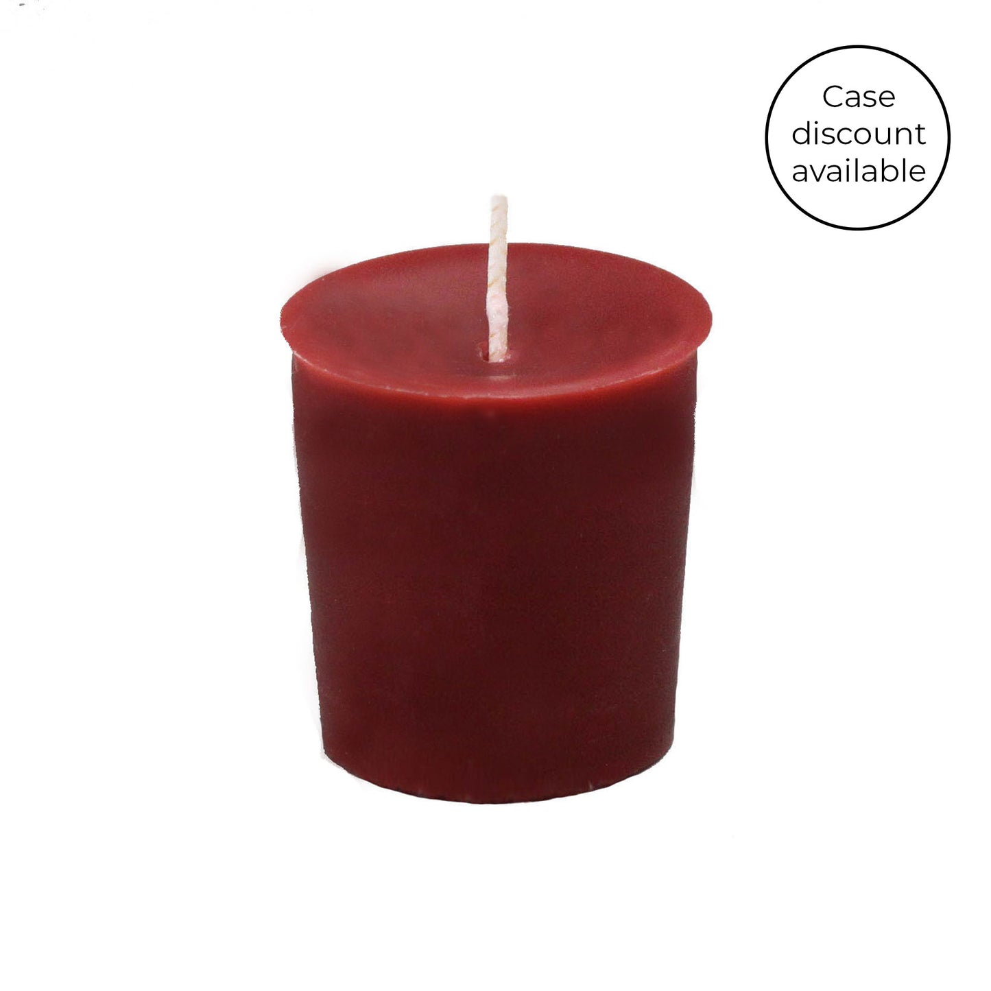 Burgundy Beeswax Votive Candle