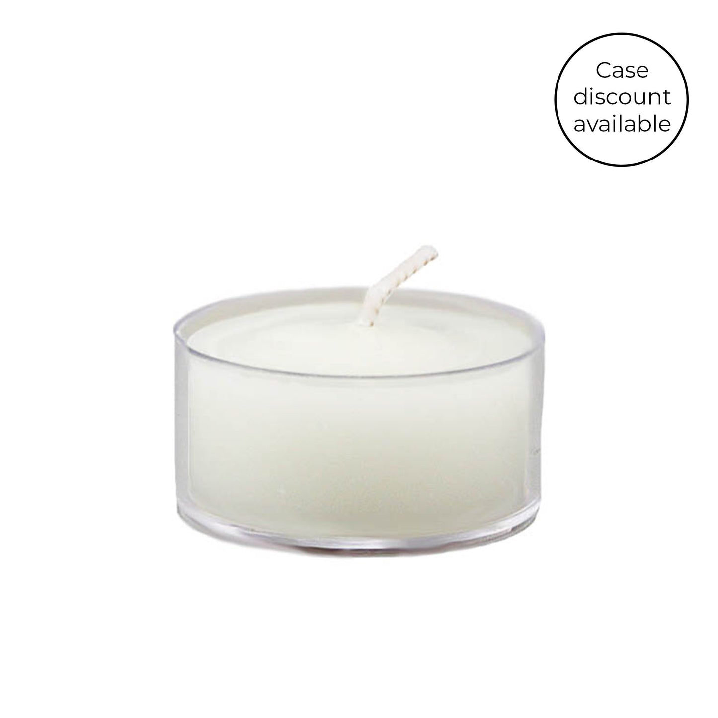 Pearl Beeswax Tealight Candle - Clear Cup