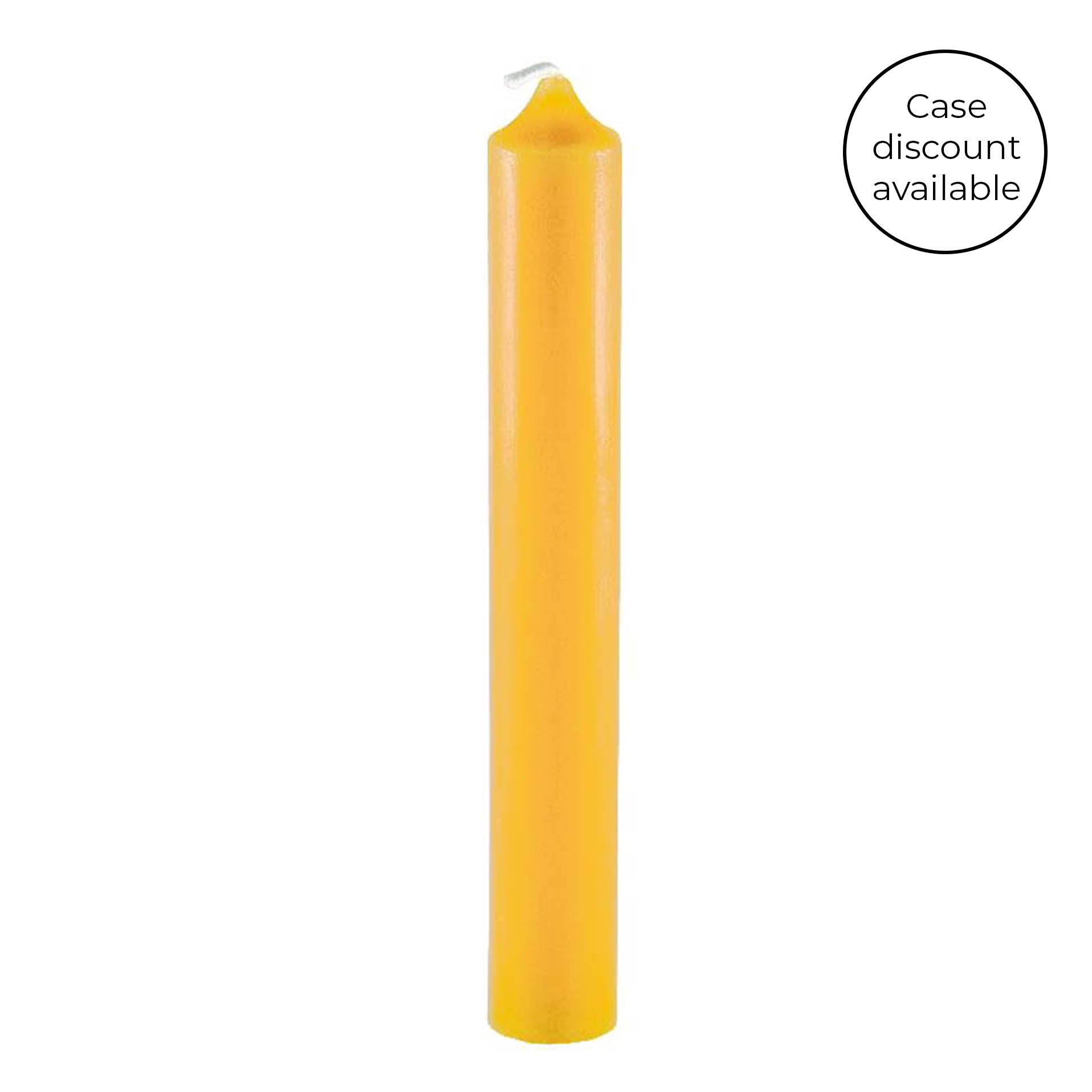 KESIS 40 Natural Beeswax Candles – 6.7 Inch Long, Gold Color, For Prayer & Church