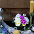 3 Beeswax Candle Summer Wedding or Party Centerpieces