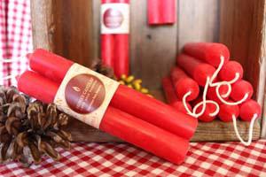 Beeswax 6 inch Tube Candlestick Pairs
