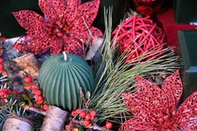 Beeswax Candles for Christmas - Fluted Spheres