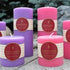 Paris Pink and Spring Crocus Beeswax Pillars