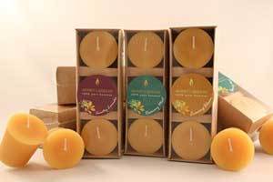 Beeswax Votives Scented With Essential Oils in 3 Packs