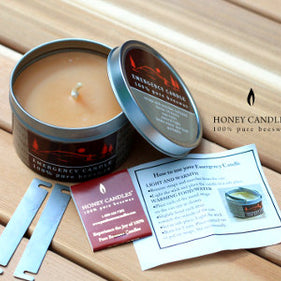 Using Pure Beeswax Emergency Candles