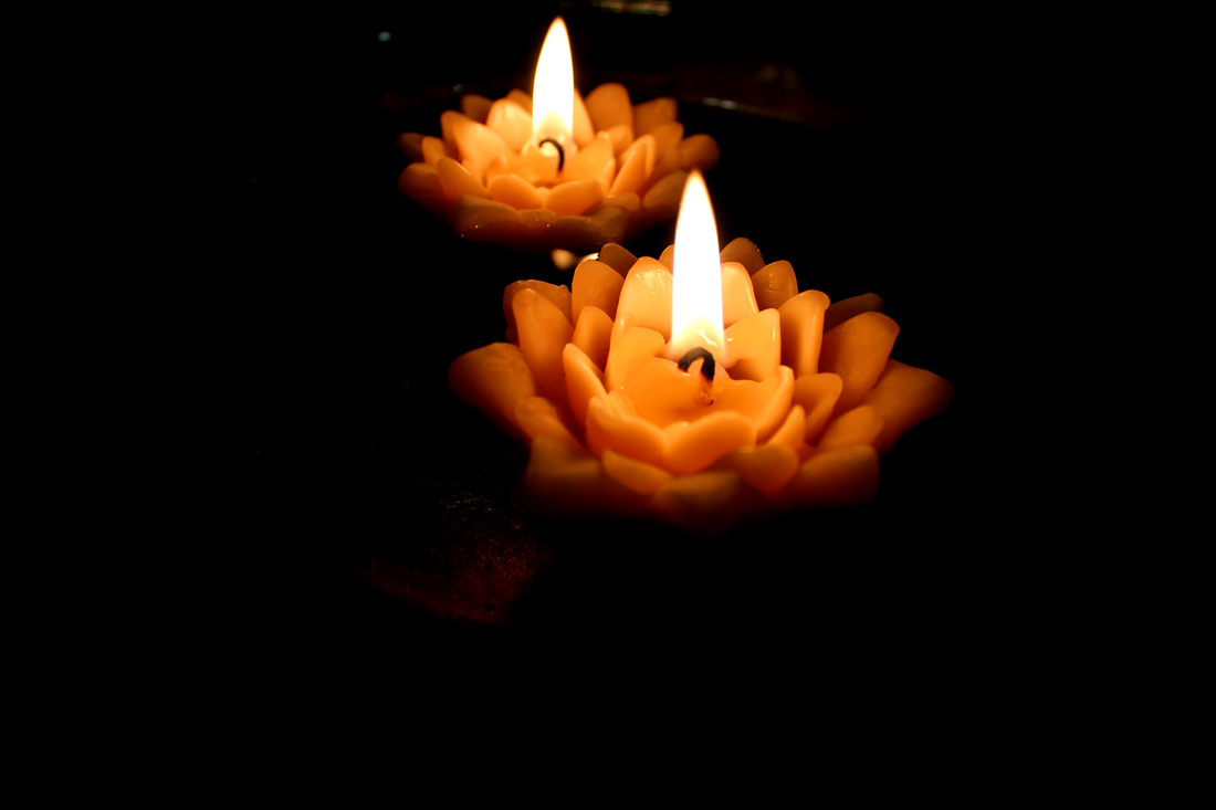 pure beeswax floating lotus candle
