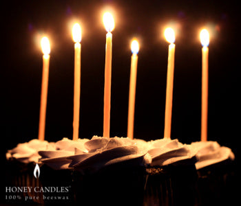 Spice up your Birthday Cake with Honey Candles Galas
