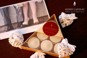 Pure Beeswax Wedding Candles