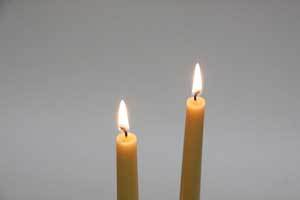 Burning a Pure Beeswax Honey Candles® Candlestick is sometimes the best choice.