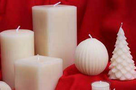Christmas White Beeswax Candles