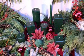 Green Beeswax Candles for Christmas