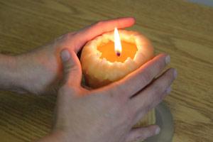 Burning Your Beeswax Heritage Drip Pillars