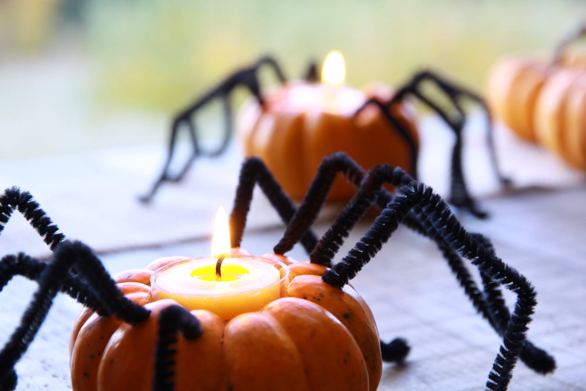 Simple Candle Holder Crafts for Halloween