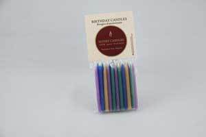 a pack of pure beeswax birthday candles