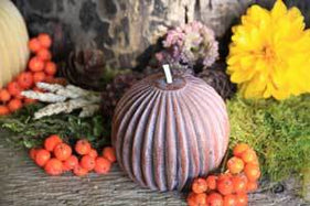 Tasteful Beeswax Candles - Fluted Spheres