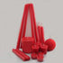 Beeswax Candles - A Family of Red