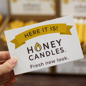 Introducing the New Look of Honey Candles: Embracing Timeless Elegance and Nature's Warmth!