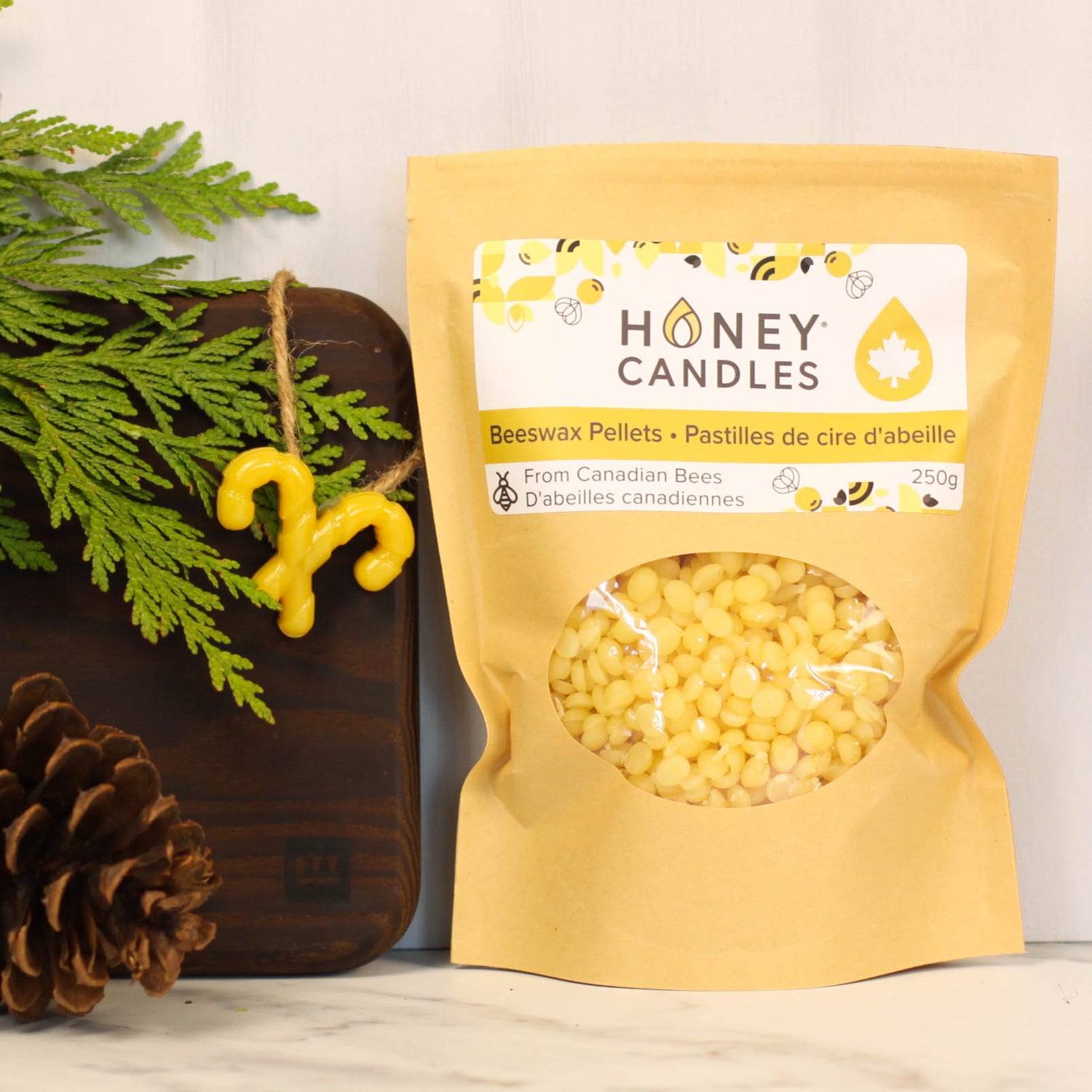 Turn Canadian Beeswax Pastilles into Natural Ornaments! Honey Candles