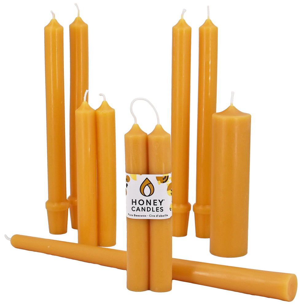 100 Pure Beeswax Candles at Honey Candles Store Honey Candles Canada