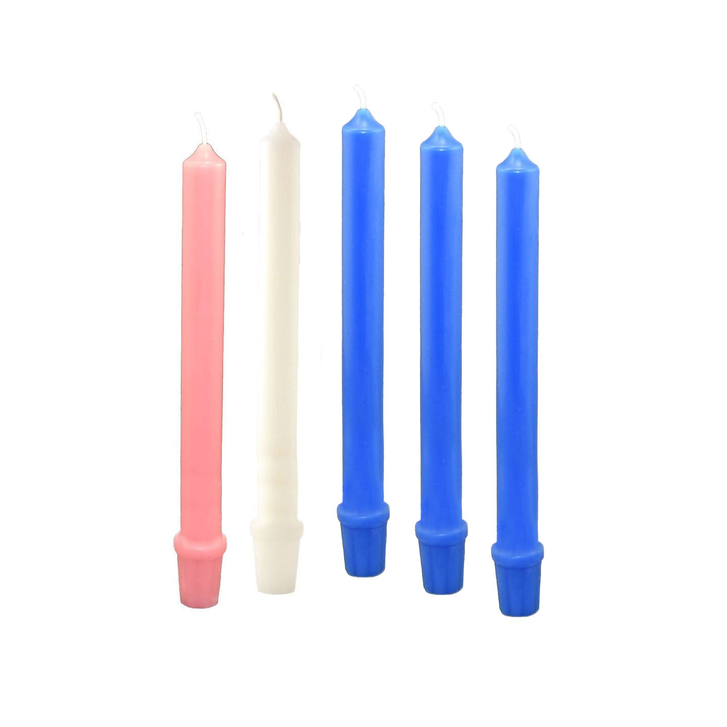 Blue Beeswax Advent Candle
