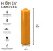 6 Inch Natural Beeswax Column Candle