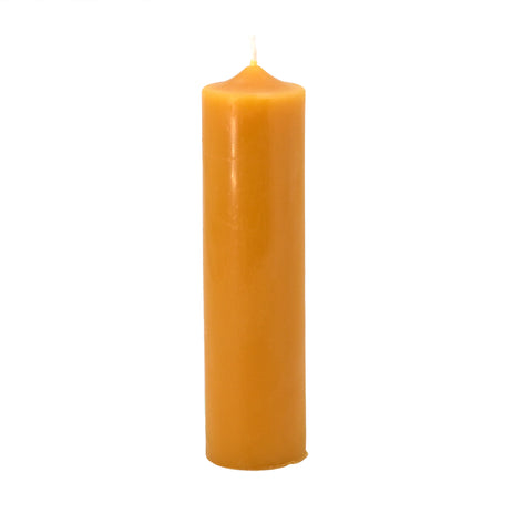 6 Inch Natural Beeswax Column Candle