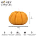 Large Natural Beeswax Pumpkin Candle