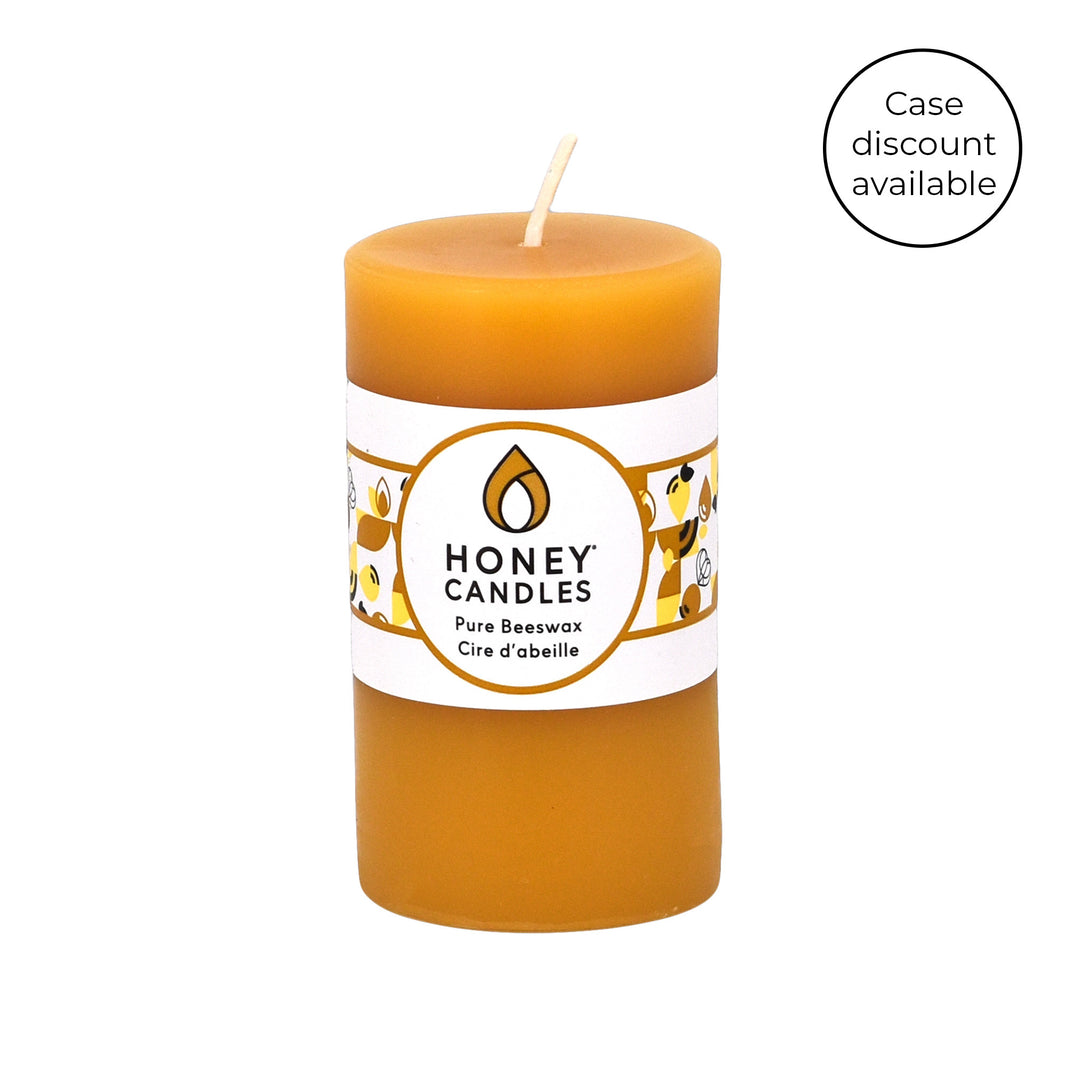 Classic Round Pillars Honey Candles Canada
