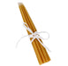 10 Pack of 8 Inch Natural Beeswax Thin Tapers