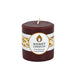 Round Dark Brown Beeswax Pillar Candles