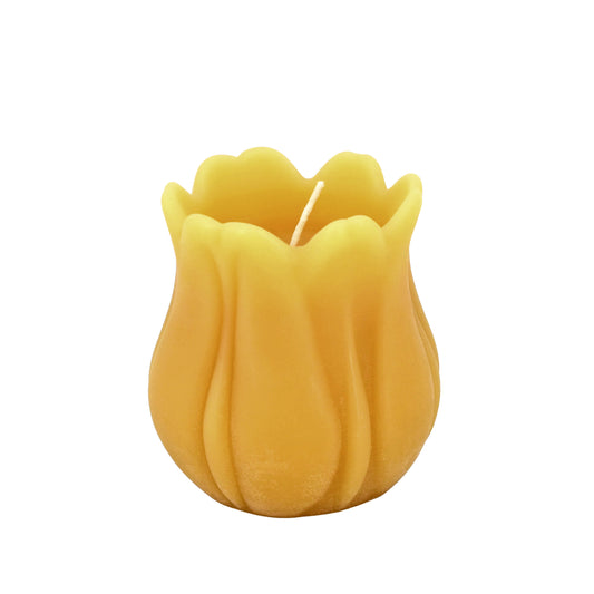 Natural Beeswax Tulip Candle