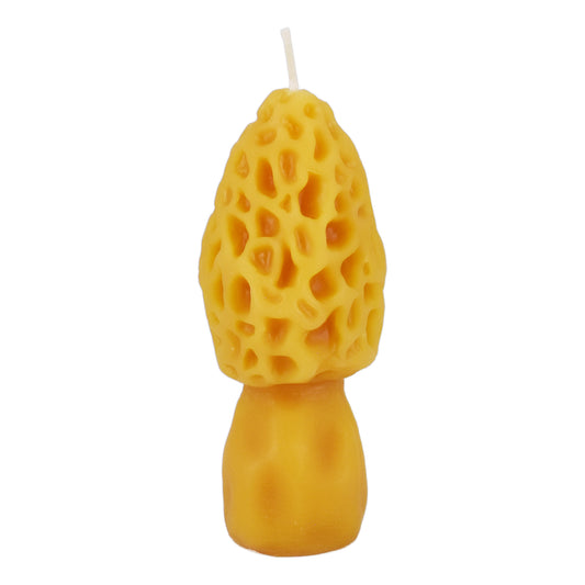 Natural Beeswax Grand Morel Candle