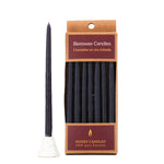 7 Pack of Black Beeswax Candles