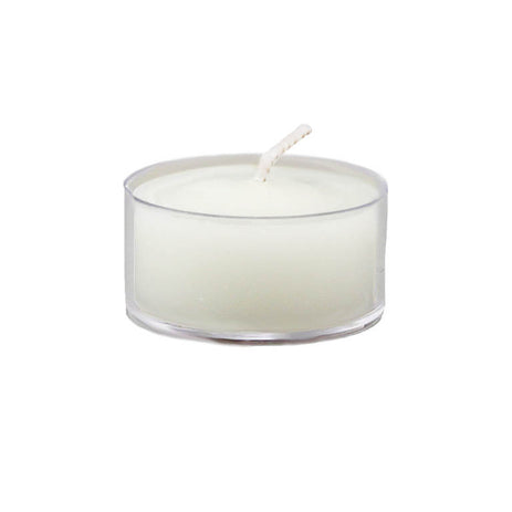 Pearl Beeswax Tealight Candle - Clear Cup
