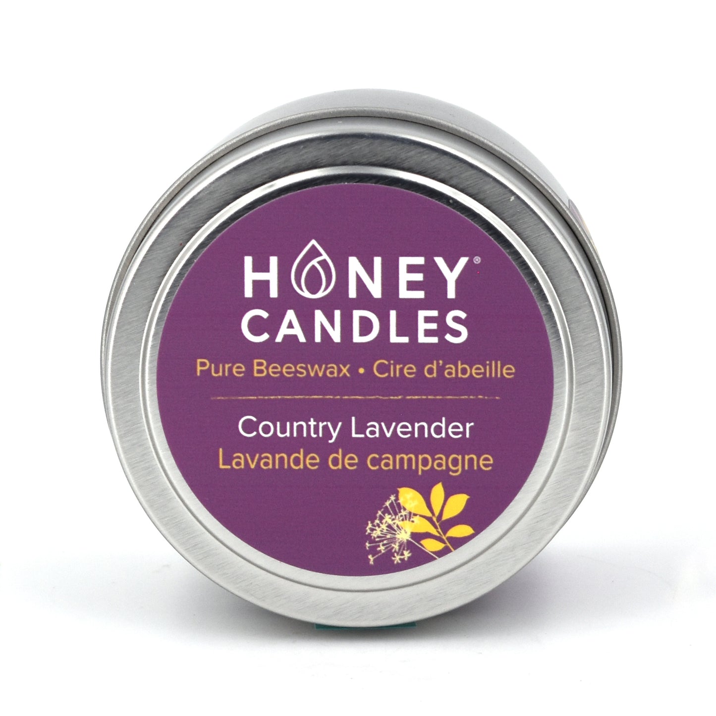 Country Lavender Beeswax Candle Tin