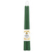 Pair of 12 Inch Forest Green Beeswax Taper Candles