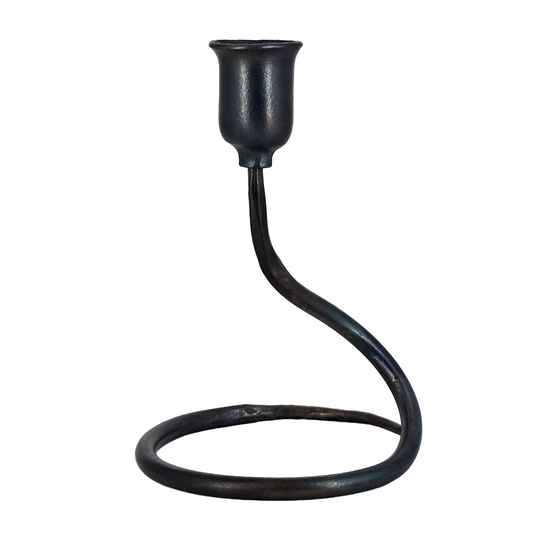 Forged Candlestick Holder