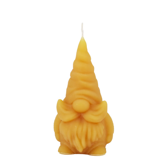 "Honeywick" Natural Beeswax Gnome Candle