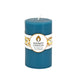 Round Glacier Teal Beeswax Pillar Candle