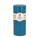 Round Glacier Teal Beeswax Pillar Candle