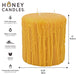 3 Wick Natural Beeswax Heritage Drip Pillar Candle