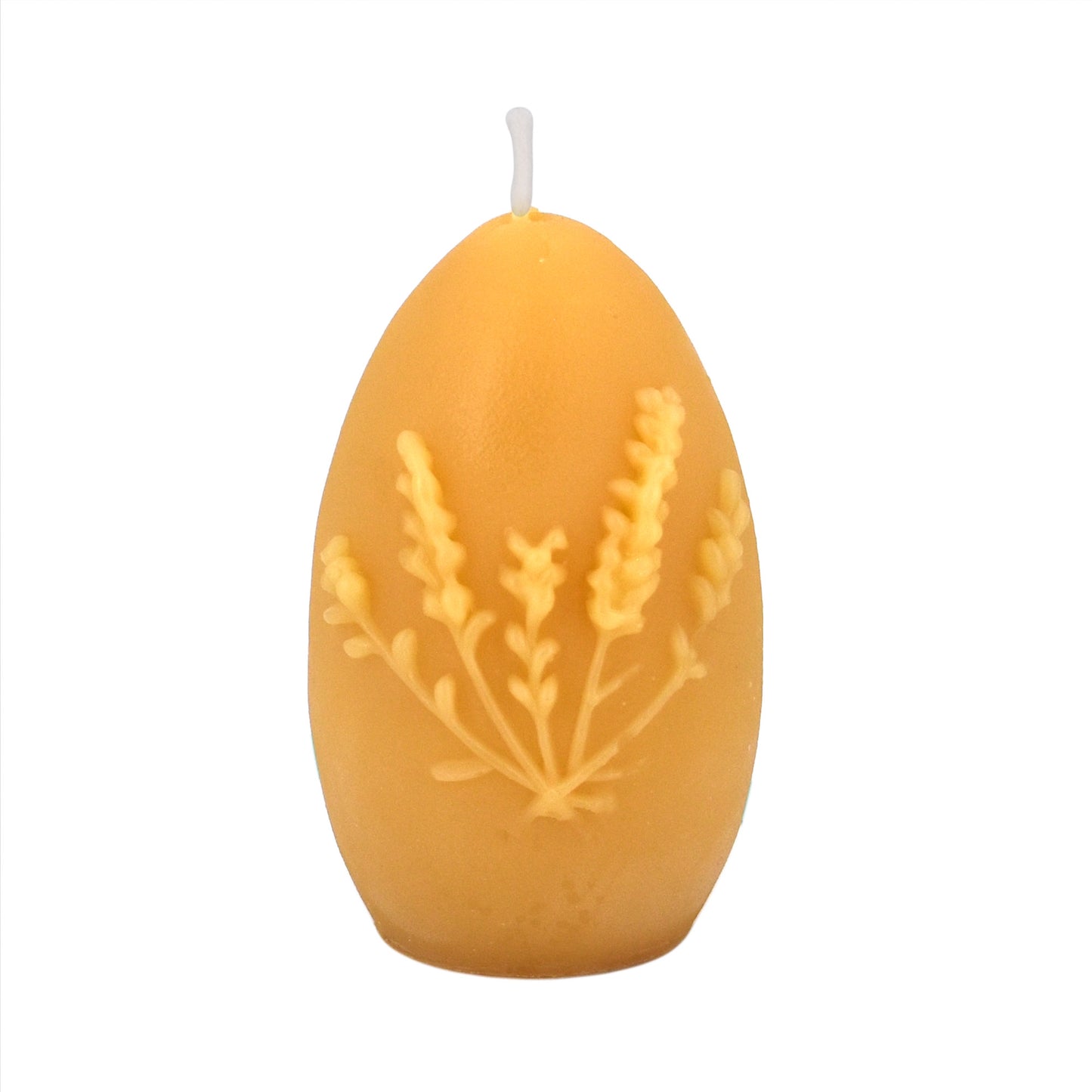 Natural Beeswax Lavender Egg Candle