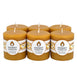 Round Natural Beeswax Pillar Candle